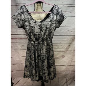 Rolla Coster large silver and black dress with beautiful opening on back (#1864)